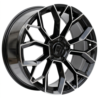 Alu kola Racing Line H5083, 21x10 5x130 ET50, černá + leštění (zátěžová)