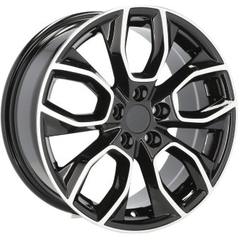 Alu kola Racing Line H593, 16x7 5x112 ET45, černá + leštění