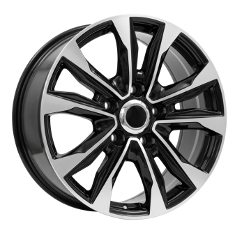 Alu kola Racing Line H869F, 21x8.5 5x150 ET45, černá + leštění (zátěžová)