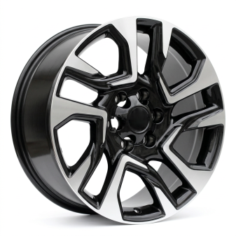 Alu kola Racing Line H957D, 20x8.5 6x139.7 ET25, černá + leštění (zátěžová)