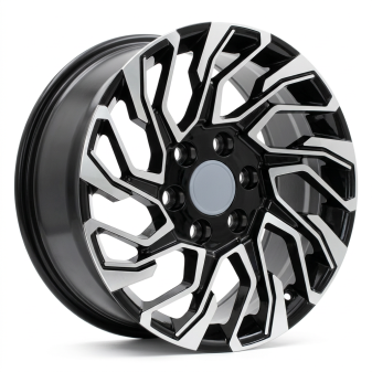 Alu kola Racing Line H964F, 20x8.5 6x139.7 ET25, černá + leštění (zátěžová)