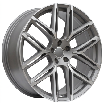 Alu kola Racing Line HF736, 21x9.5 5x112 ET30, šedivá matná + leštění