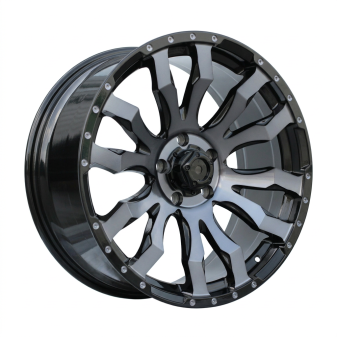 Alu kola Racing Line I0215B, 20x9 6x139.7 ET35, černá + tmavé leštění (zátěžová)
