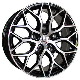 Alu kola Racing Line I0319, 20x10 5x127 ET45, černá + leštění (zátěžová)