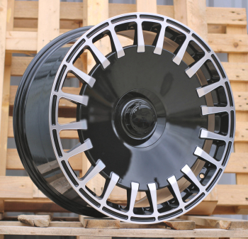 Alu kola Racing Line I0343, 20x8.5 5x112 ET36, černá + leštění (zátěžová)