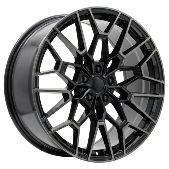 Alu kola Racing Line I0384, 19x9.5 5x120 ET38, černá + tmavé leštění