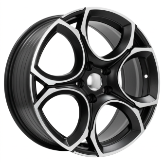 Alu kola Racing Line I5162, 18x8 5x112 ET45, černá matná + leštění