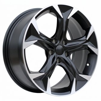 Alu kola Racing Line I5163, 20x8.5 5x112 ET40, černá matná + leštění