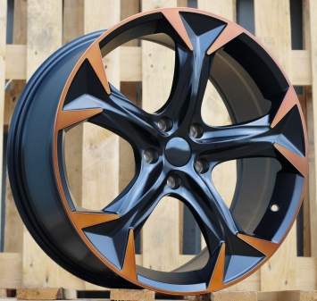 Alu kola Racing Line I5163, 19x8.5 5x112 ET43, černá matná + měděná barva leštění