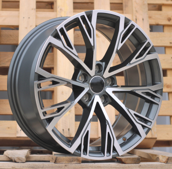 Alu kola Racing Line I5170, 18x8 5x112 ET40, šedivá + leštění
