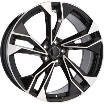 Alu kola Racing Line I5493, 20x9 5x112 ET30, černá + leštění