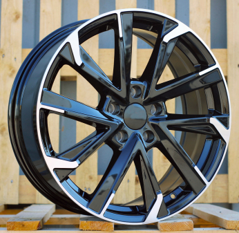 Alu kola Racing Line I5547, 18x7.5 5x114.3 ET40, černá matná + leštění