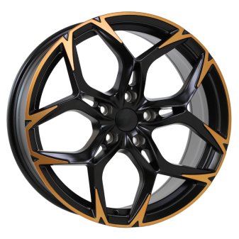 Alu kola Racing Line I5572, 19x8.5 5x112 ET38, černá matná + měděná barva leštění