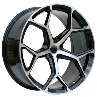 Alu kola Racing Line I5598, 19x8.5 5x112 ET35, černá + leštění (zátěžová)
