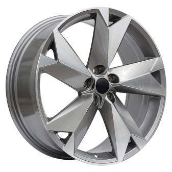 Alu kola Racing Line I5625, 20x8 5x112 ET41, šedivá + leštění
