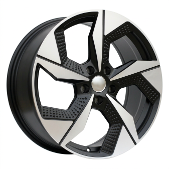 Alu kola Racing Line I5637, 18x7.5 5x114.3 ET50, černá matná + leštění