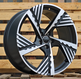Alu kola Racing Line I5639, 19x8 5x112 ET34, černá matná + leštění