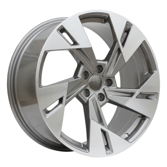 Alu kola Racing Line I5640, 20x9 5x112 ET38, šedivá + leštění