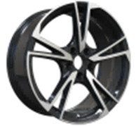 Alu kola Racing Line I5642, 19x8.5 5x112 ET35, černá + leštění