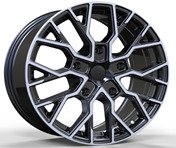 Alu kola Racing Line I5659, 18x8 5x120 ET48, černá + leštění (zátěžová)