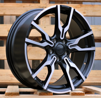 Alu kola Racing Line I5662, 18x7.5 5x112 ET45, černá matná + leštění