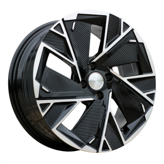 Alu kola Racing Line IN3625F, 17x7 4x100 ET37, černá + leštění