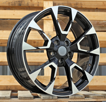 Alu kola Racing Line IN3639F, 18x7.5 5x108 ET50, černá + leštění