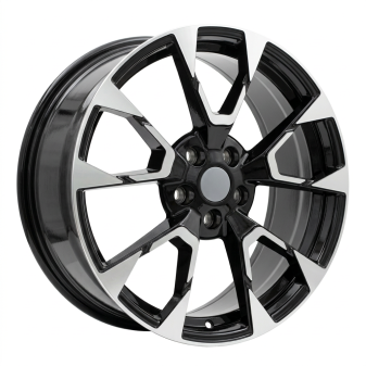 Alu kola Racing Line IN3639F, 18x7.5 5x108 ET50, černá + leštění
