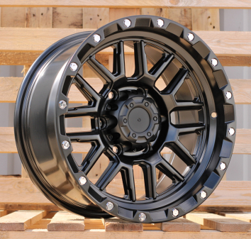 Alu kola Racing Line JT148, 16x8 6x139.7 ET, černá matná (zátěžová)