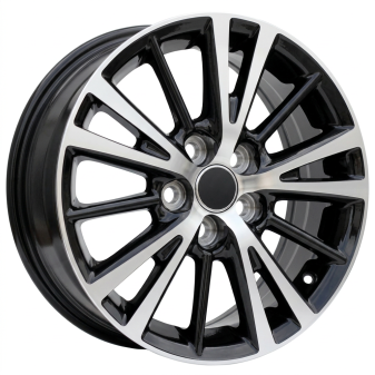 Alu kola Racing Line L1051, 15x6 5x100 ET39, černá + leštění