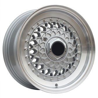 Alu kola Racing Line L1143, 13x6 8x100 ET25, stříbrná + leštěný límec