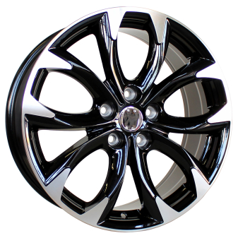 Alu kola Racing Line L1470, 18x7.5 5x114.3 ET50, černá + leštění