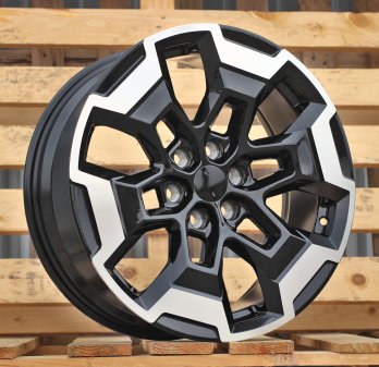 Alu kola Racing Line L2279, 18x7.5 6x114.3 ET30, černá + leštění (zátěžová)