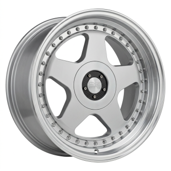 Alu kola Racing Line L2585, 17x9 10x112 ET20, stříbrná + leštěný límec (zátěžová)
