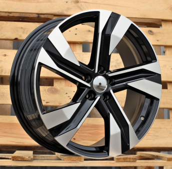 Alu kola Racing Line SF502, 18x7.5 5x108 ET50.5, černá + leštění