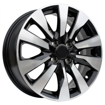 Alu kola Racing Line W1785, 16x6 4x100 ET45, černá + leštění