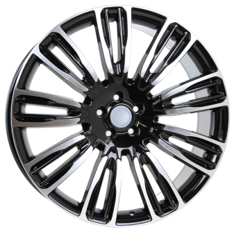 Alu kola Racing Line XE136, 22x9.5 5x120 ET45, černá + leštění (zátěžová)