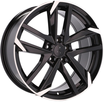 Alu kola Racing Line XE170, 18x8 5x108 ET45, černá + leštění