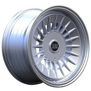 Alu kola Racing Line Y1085, 16x8 4x100 ET20, stříbrná + leštěný límec