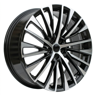 Alu kola Racing Line Y1118, 20x8 5x114.3 ET30, černá + leštění (zátěžová)
