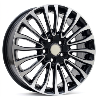 Alu kola Racing Line Y1158, 17x7 5x108 ET50, černá + leštění