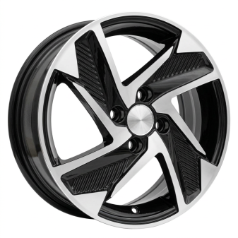 Alu kola Racing Line Y1169, 15x6 4x100 ET48, černá + leštění