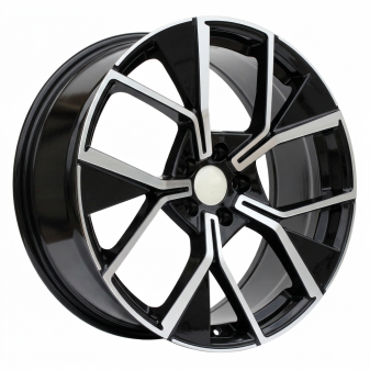 Alu kola Racing Line Y1196, 20x8.5 5x112 ET38, černá + leštění (zátěžová)