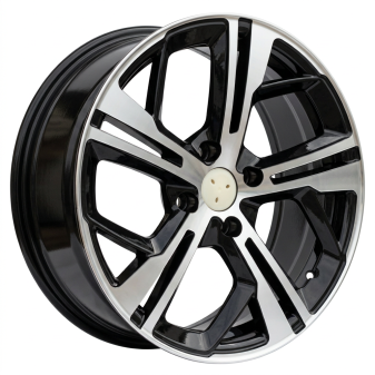 Alu kola Racing Line Y1206, 16x7 4x108 ET25, černá + leštění