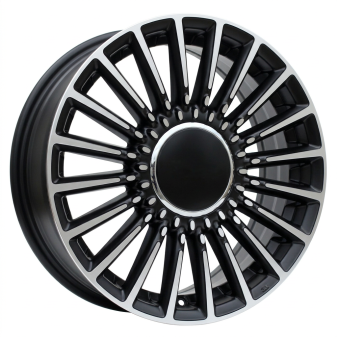 Alu kola Racing Line Y1210, 16x6.5 4x98 ET35, černá matná + leštění