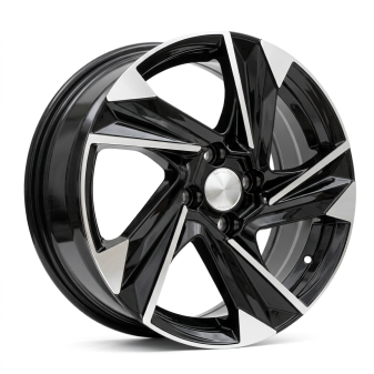 Alu kola Racing Line Y1220, 16x6.5 4x100 ET45, černá + leštění