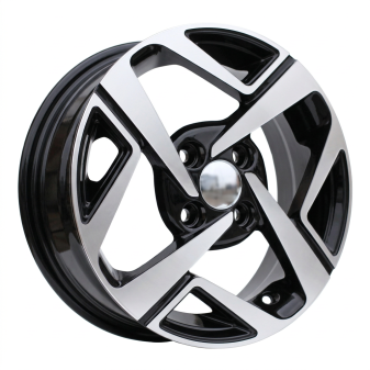 Alu kola Racing Line Y1245, 14x5 4x100 ET41, černá + leštění