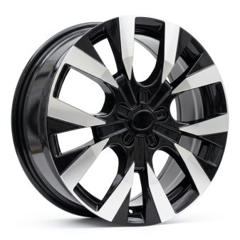 Alu kola Racing Line Y1248, 17x7 5x108 ET45, černá + leštění
