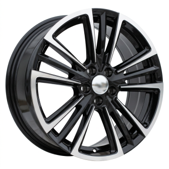 Alu kola Racing Line Y1257, 17x7 5x100 ET47, černá + leštění