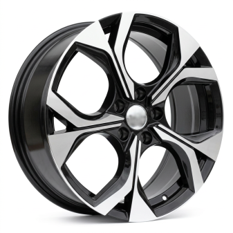 Alu kola Racing Line Y1303, 18x7.5 5x112 ET40, černá + leštění